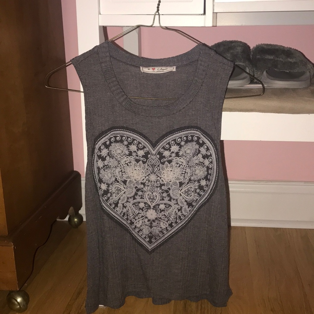 Gray tank top